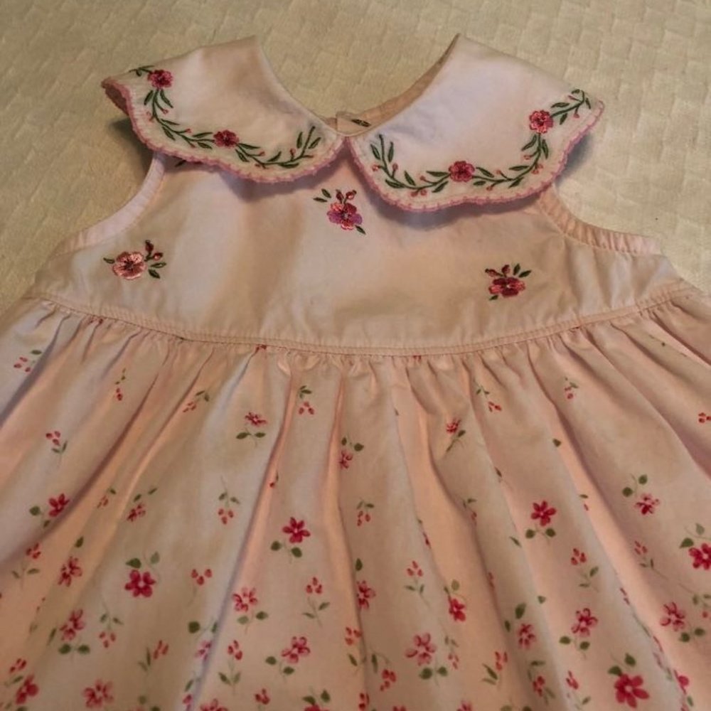 Little Me Pink Floral Infant Dress